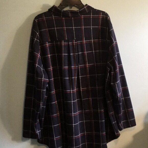 NorthStyle Navy and Red Checkered Polo Shirt - Picture 3 of 10